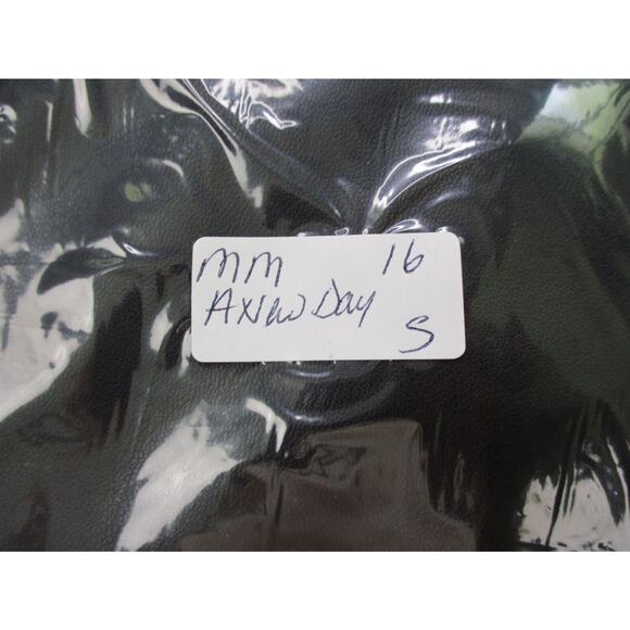 A New Day Faux Leather Pants Womens Small 28x27 Vegan Stretch High Waist Baggy - Picture 12 of 12